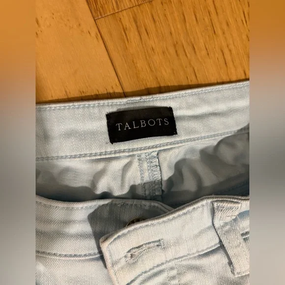 Baby Blue Talbots Petite Ankle Jeans - Picture 4 of 6